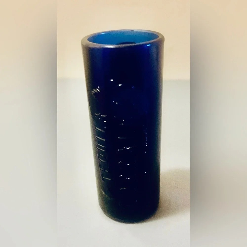 Reposado Tequila Corralejo Tall Cobalt Blue Tall Shot Glass Barware Bar De Agave